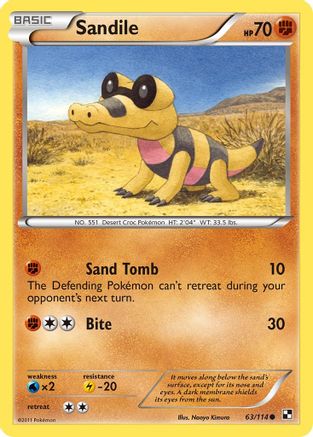 Sandile - Reverse Holofoil Black and White - Common