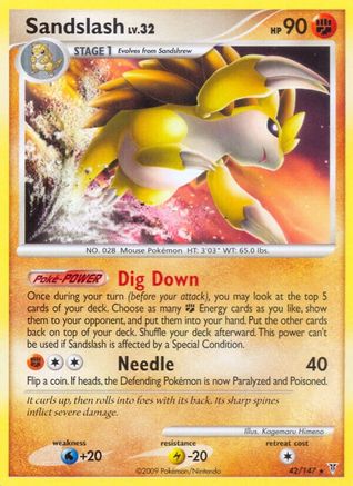 Sandslash - Reverse Holofoil Supreme Victors - Rare
