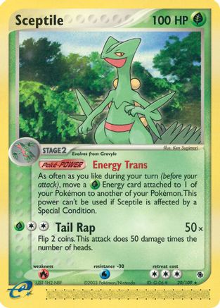 Sceptile - 20/109/109 Ruby and Sapphire - Rare