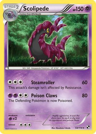 Scolipede Black and White - Rare