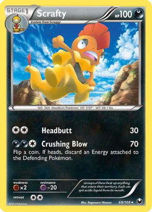 Scrafty - Reverse Holofoil Dark Explorers - Rare