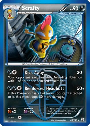 Scrafty (Team Plasma) - Reverse Holofoil Plasma Storm - Rare
