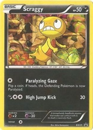 Scraggy - BW25 (Cosmos Holo) - Holofoil Black and White Promos - Promo