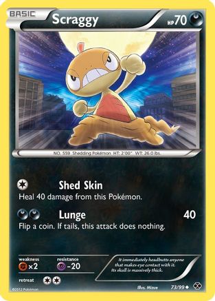 Scraggy - Reverse Holofoil Next Destinies - Uncommon