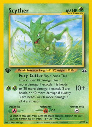 Scyther 046 - 1st Edition Neo Discovery - Uncommon