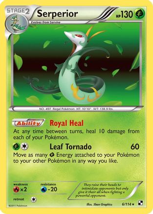 Serperior (6) (6) 006 - Holofoil Black and White - Holo Rare
