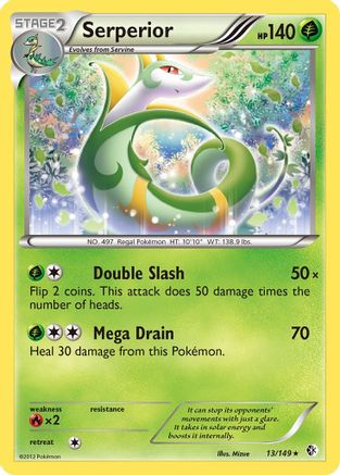 Serperior - Holofoil Boundaries Crossed - Holo Rare