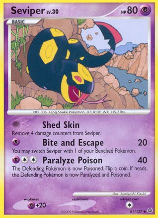 Seviper - Reverse Holofoil Platinum - Uncommon