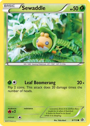 Sewaddle (9) (9) 009 Legendary Treasures - Common