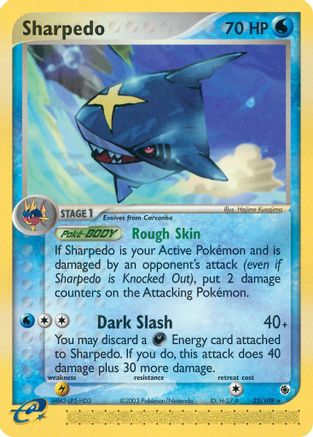 Sharpedo - Reverse Holofoil Ruby and Sapphire - Rare