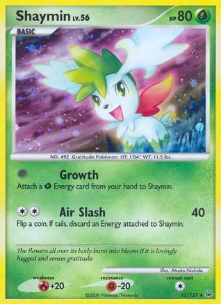 Shaymin (15) - Reverse Holofoil Platinum - Holo Rare