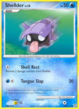 Shellder - Reverse Holofoil Secret Wonders - Common