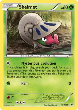 Shelmet - Reverse Holofoil Noble Victories - Common