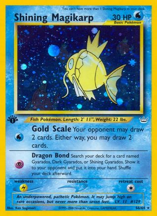 Shining Magikarp - 1st Edition Holofoil Neo Revelation - Secret Rare