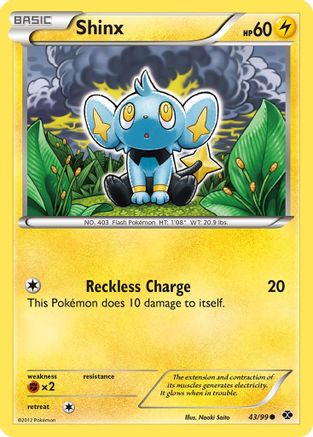 Shinx (43) (43) 043 - Reverse Holofoil Next Destinies - Common