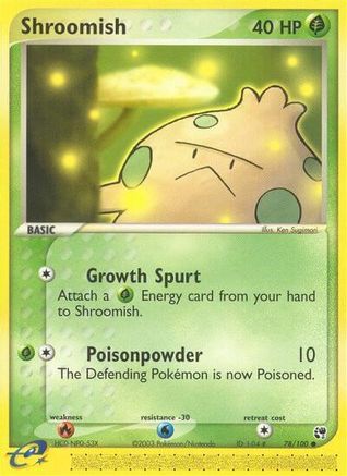 Shroomish - Reverse Holofoil Sandstorm - Common