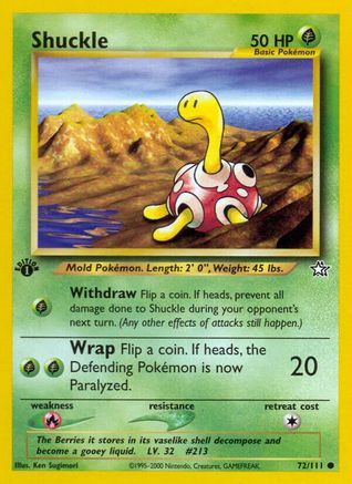 Shuckle 072 - 1st Edition Neo Genesis - Common