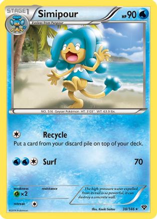 Simipour - Reverse Holofoil XY Base Set - Rare