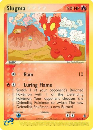 Slugma 072 - Reverse Holofoil Dragon - Common