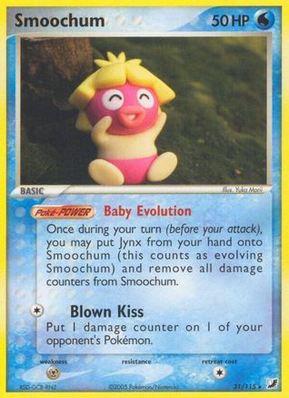 Smoochum - Reverse Holofoil Unseen Forces - Rare