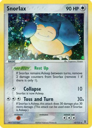 Snorlax FireRed & LeafGreen - Holo Rare