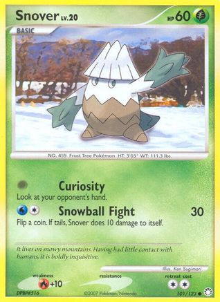Snover/123 - Reverse Holofoil Mysterious Treasures - Common