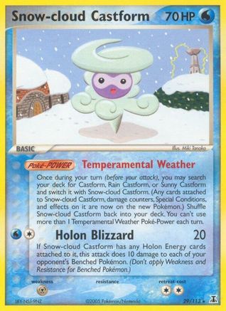 Snow-cloud Castform 029 Delta Species - Rare