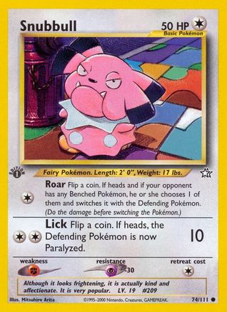 Snubbull 074 - 1st Edition Neo Genesis - Common