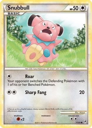 Snubbull - Reverse Holofoil Call of Legends - Common