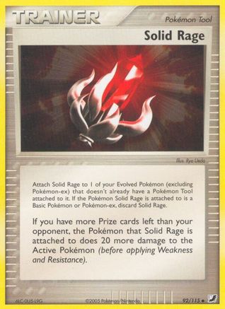 Solid Rage - Reverse Holofoil Unseen Forces - Uncommon