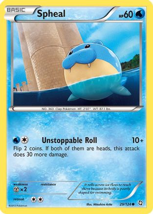 Spheal 029/124 - Reverse Holofoil Dragons Exalted - Common