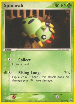 Spinarak 078 - Reverse Holofoil Team Rocket Returns - Common