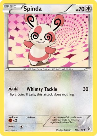 Spinda - Reverse Holofoil Boundaries Crossed - Common