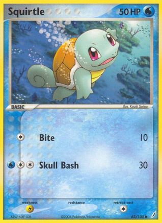 Squirtle 063/100 Crystal Guardians - Common