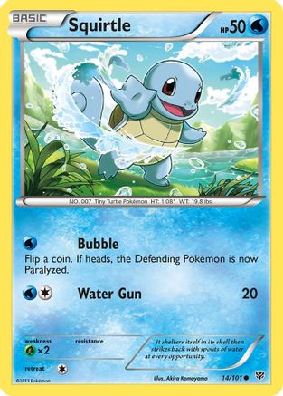 Squirtle 014 - Reverse Holofoil Plasma Blast - Common