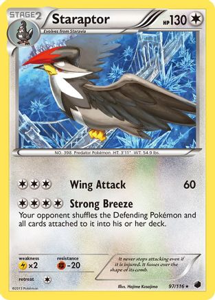 Staraptor - Reverse Holofoil Plasma Freeze - Rare