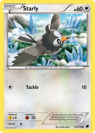 Starly - Reverse Holofoil Plasma Freeze - Common