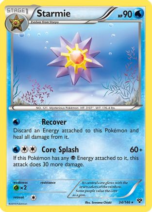 Starmie - Reverse Holofoil XY Base Set - Rare