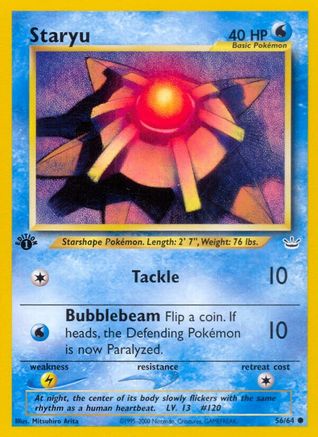 Staryu 056 - 1st Edition Neo Revelation - Common