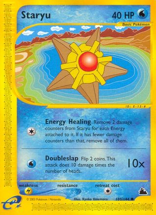 Staryu (103) - Reverse Holofoil Skyridge - Common