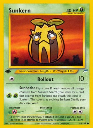 Sunkern 083 - 1st Edition Neo Destiny - Common