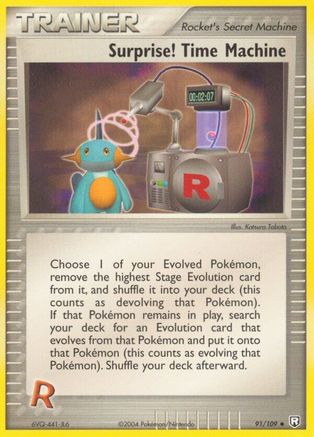 Surprise! Time Machine 091 - Reverse Holofoil Team Rocket Returns - Uncommon