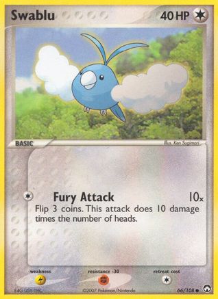 Swablu - Reverse Holofoil Power Keepers - Common