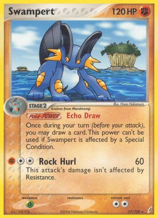 Swampert/100 - Reverse Holofoil Crystal Guardians - Rare