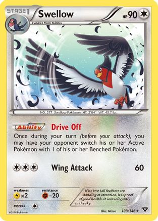 Swellow - Reverse Holofoil XY Base Set - Rare
