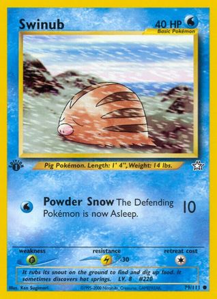 Swinub 079 - 1st Edition Neo Genesis - Common
