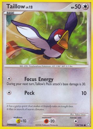 Taillow - Reverse Holofoil Legends Awakened - Common