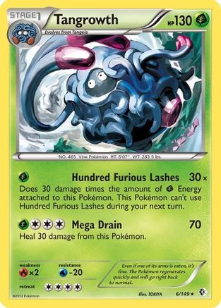 Tangrowth - Reverse Holofoil Boundaries Crossed - Holo Rare