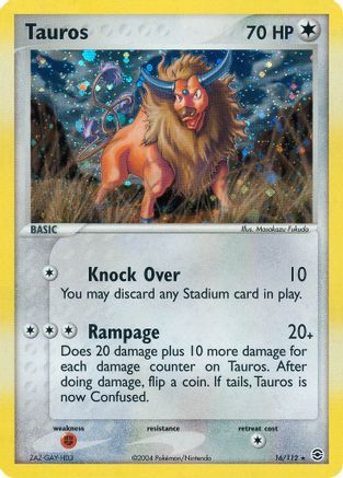 Tauros - Holofoil FireRed & LeafGreen - Holo Rare