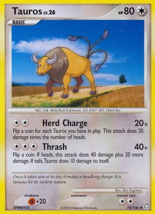Tauros - Reverse Holofoil Legends Awakened - Uncommon